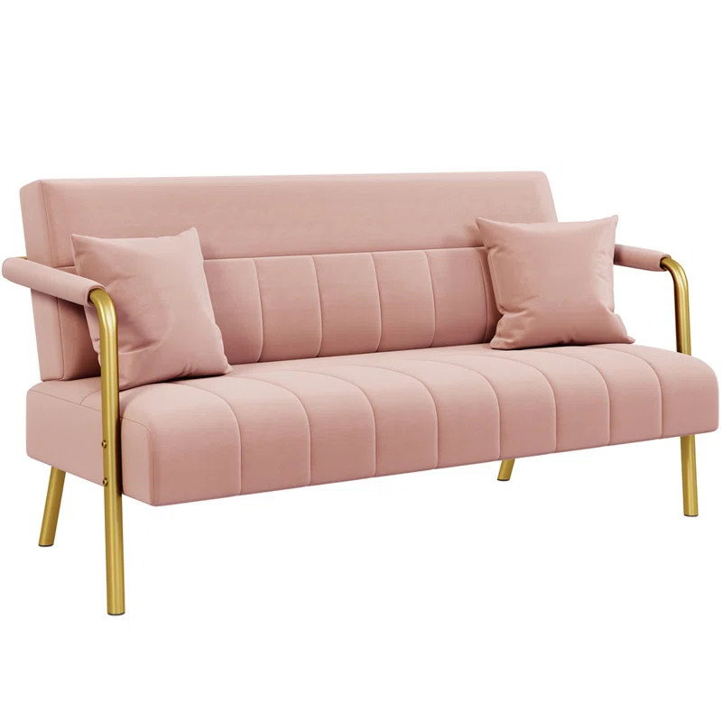 Maddison+56.5''+Upholstered+Sofa-671755038