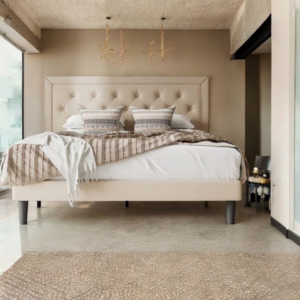 velvet bed