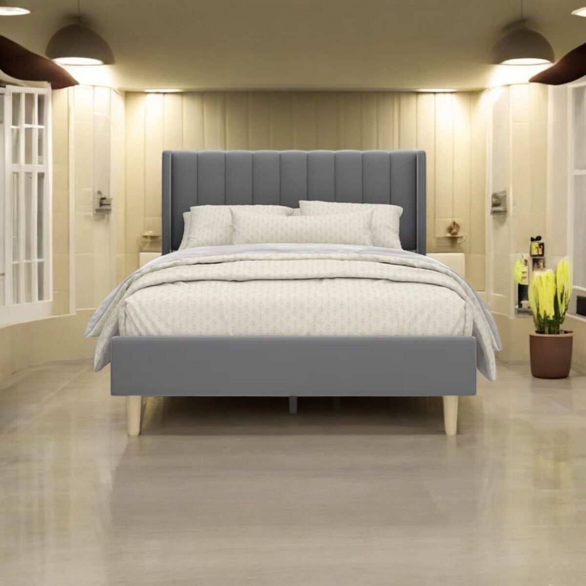 velvet bed