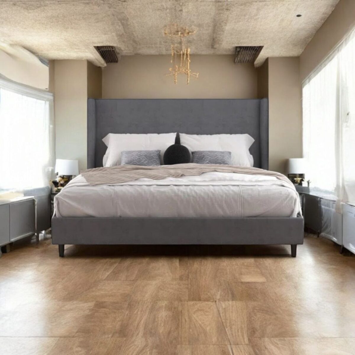 velvet bed