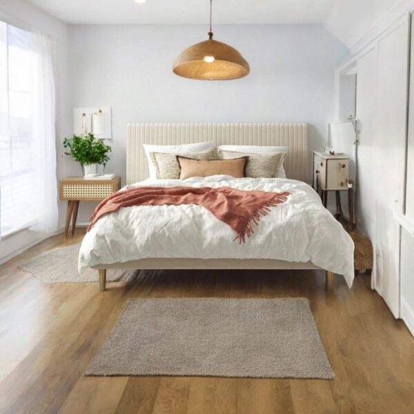 Daphne Upholstered Platform Velvet Bed