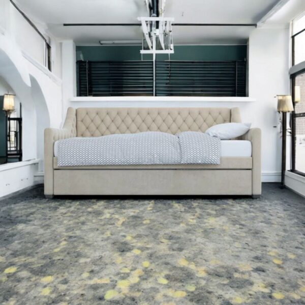Hill Ambrosia Upholstered Daybed with Trundle Fabric Sofa
