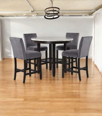Solid Sheesham Wood 4-Seater Dining Table Set
