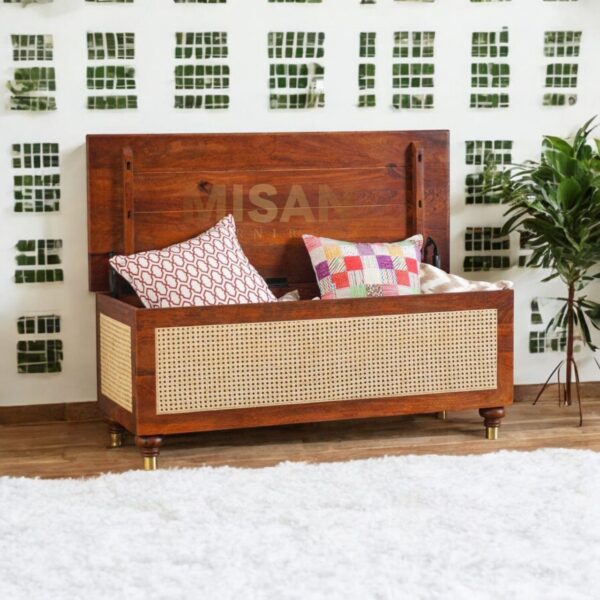 Boston Rattan Storage Trunk Box