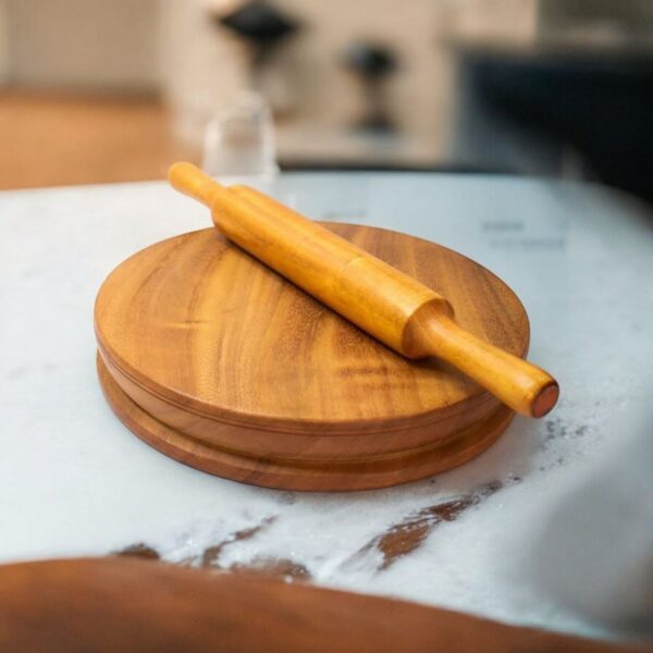 Solid Wood Roti Chakla Belan