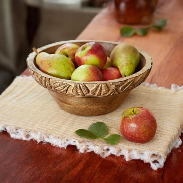 Handmade Fair Trade Carved Wooden Bowl
