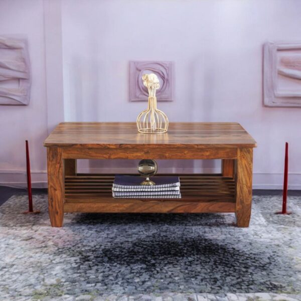 Cuttack Solid Wood Coffee Table - Teak Finish