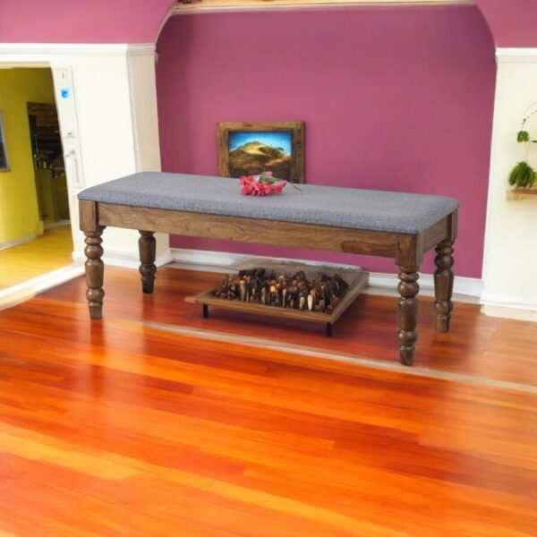 Bench Three Seater Boston Solid Wood for Home/Living Room