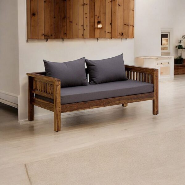 2 Seater Sofa for Living Room Home Guest Room Wooden Furniture for Office