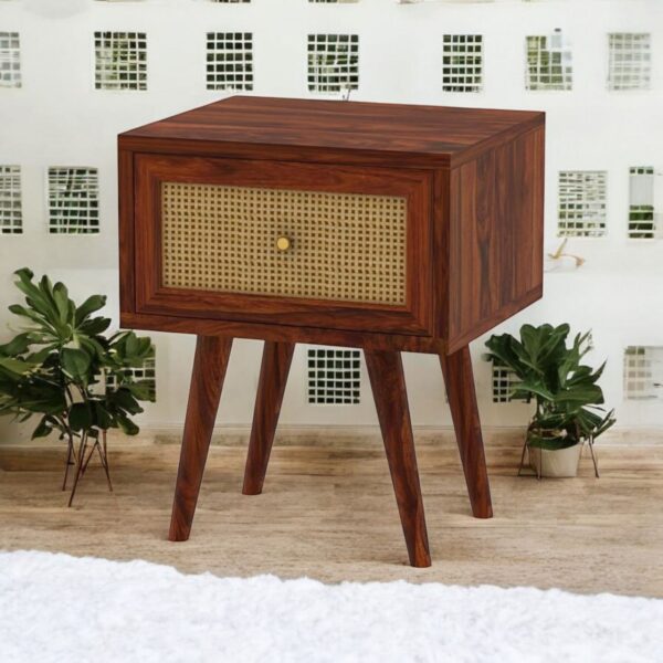 Bedside Table 1 Drawer For Storage for Bedroom/Living Room/Hotel Solid Wood