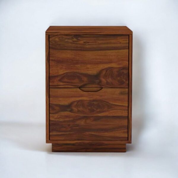 Bedside Table Two Drawer For Home/Bedroom/Living Room Solid Wood