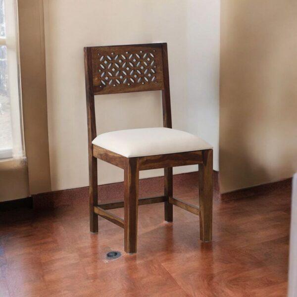 Durga Artificii Sheesham Wood Multipurpose Study Dining Chair Desk Chairs (Brown)