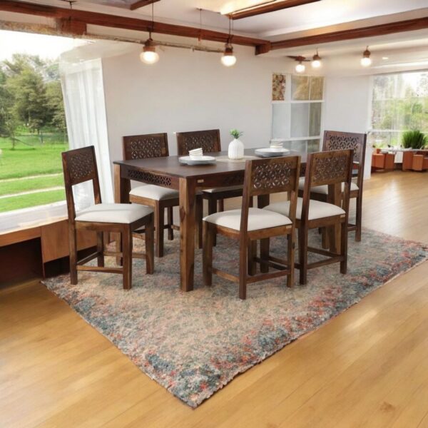 Penza Solid Wood 6 Seater Dining Table Sets