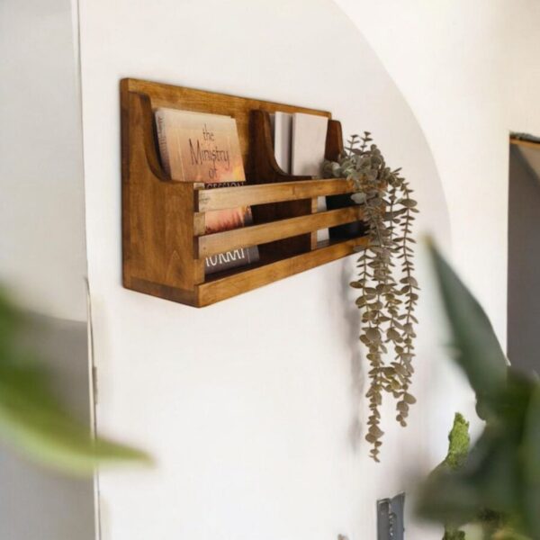 Norita Wooden Wall Shelf Organiser with Key Holders