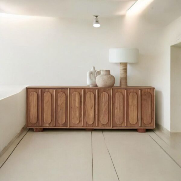 Chicago Solid Wood Three Door Storage